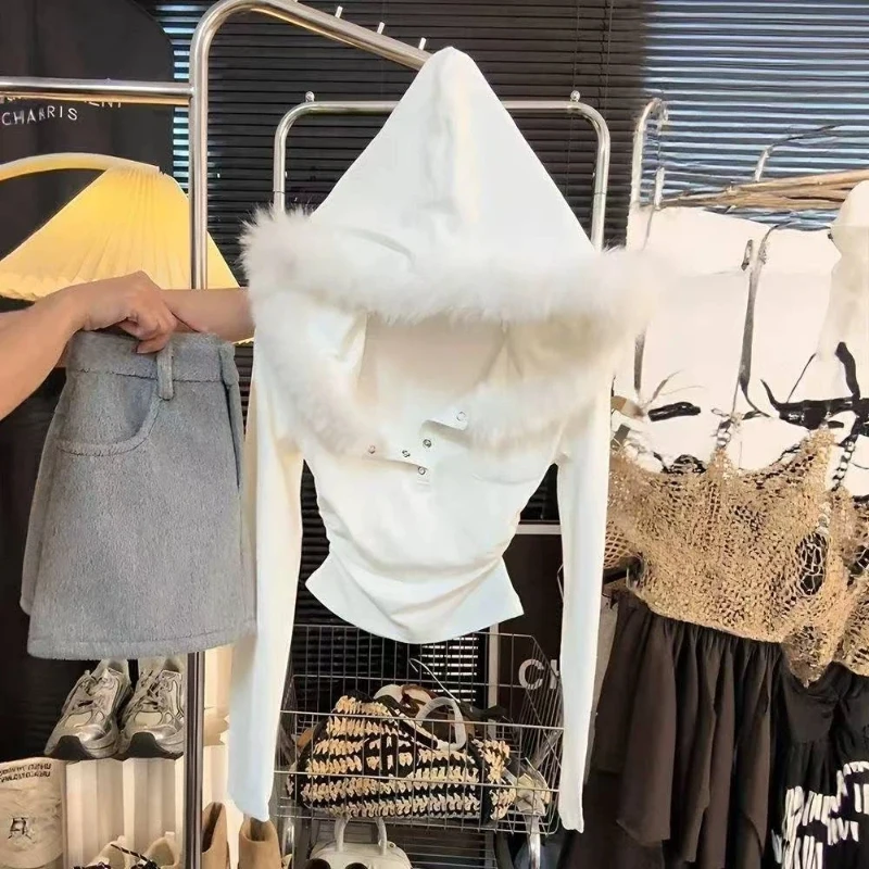 Trend Slanke Geplooide All-match Tops Dameskleding Nieuwe Lange Mouwen Effen High Street T-shirts Mode Koreaanse Lente Herfst