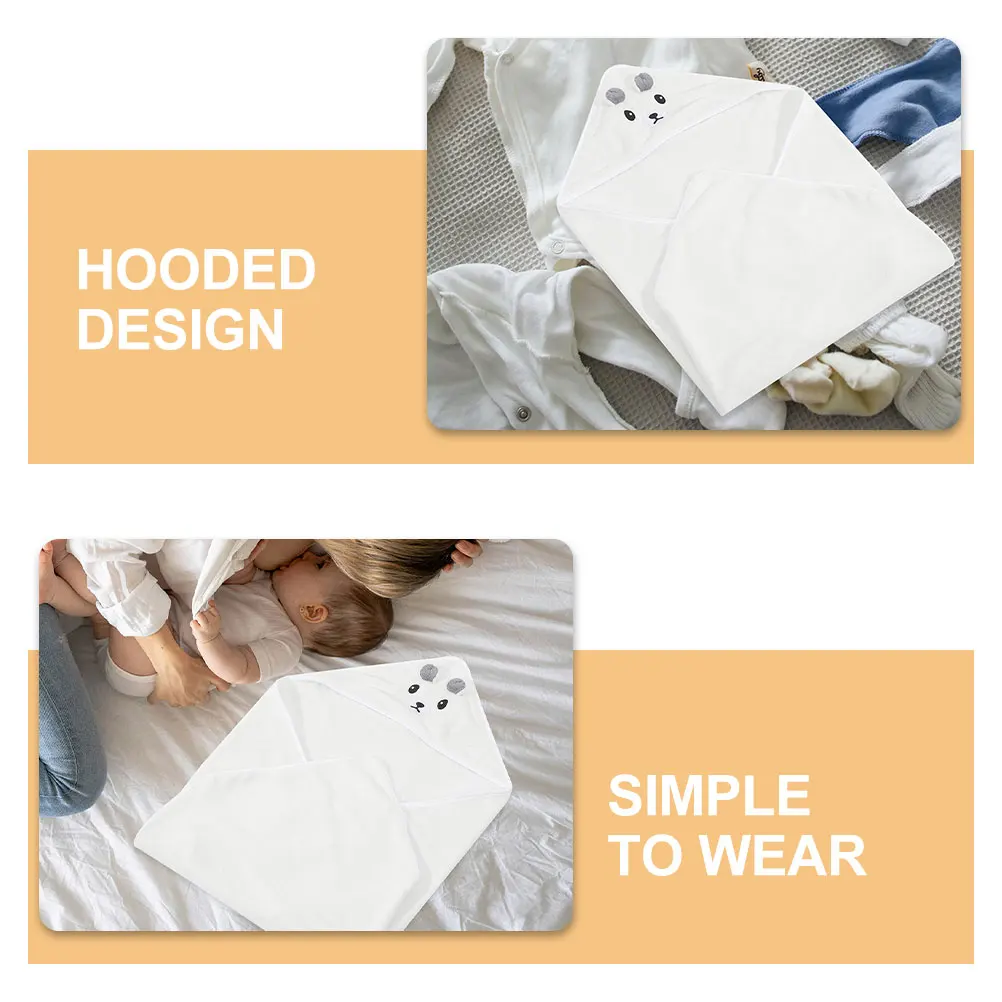

2 Pcs Towel Towels for Newborn Bath Cape Absorb Water with Coral Fleece Toddler Kids