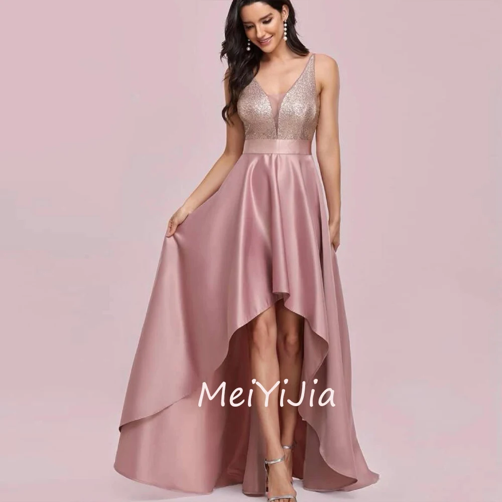 

Meiyijia Evening Dress Square Neckline A-Line Sleeveless ZipperUp Saudi Arabia Sexy Evening Birthday Club Outfits Summer 2024