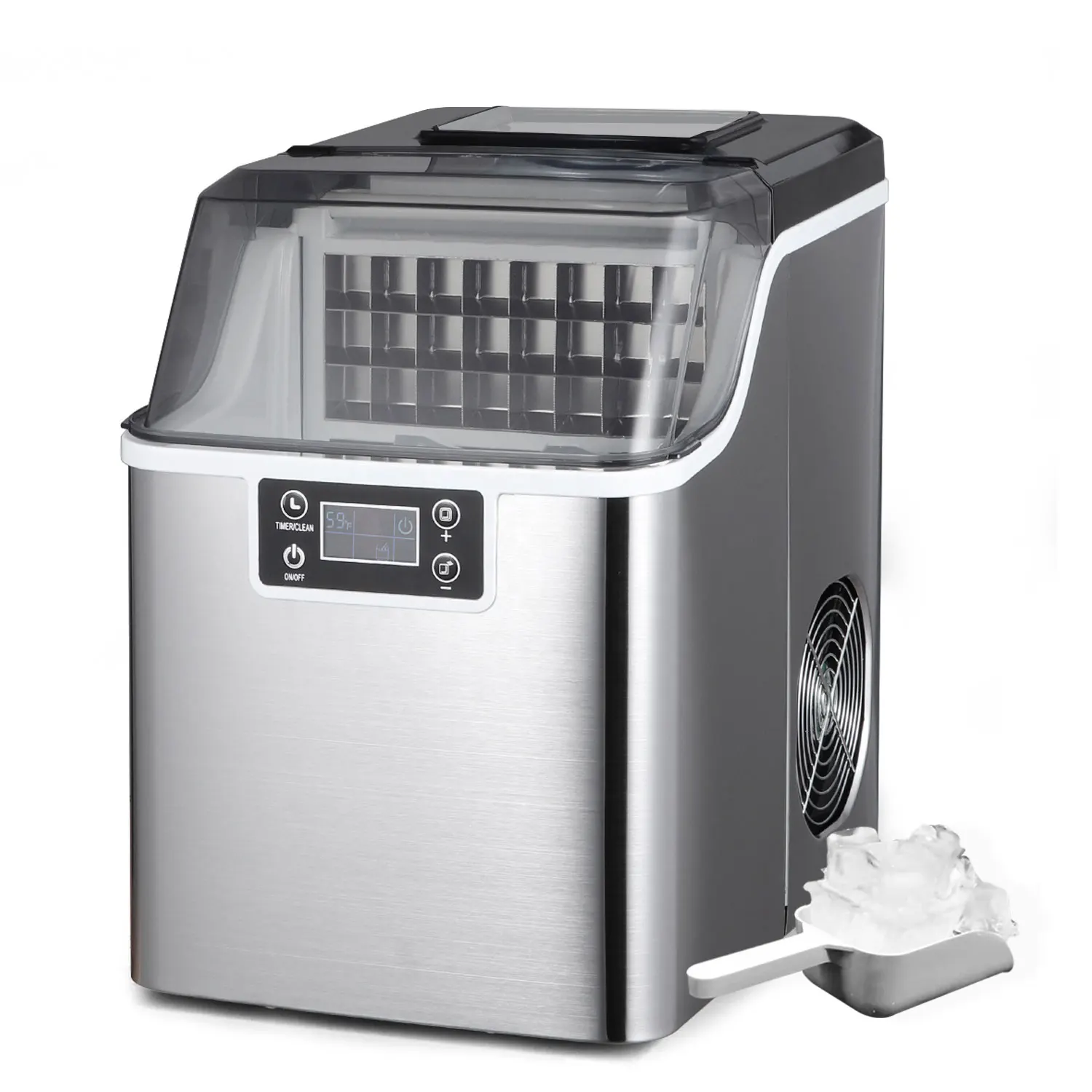 New Popular Water Dispenser Automatic Water Intake Mini Ice Maker Cube Household 20kg/24H