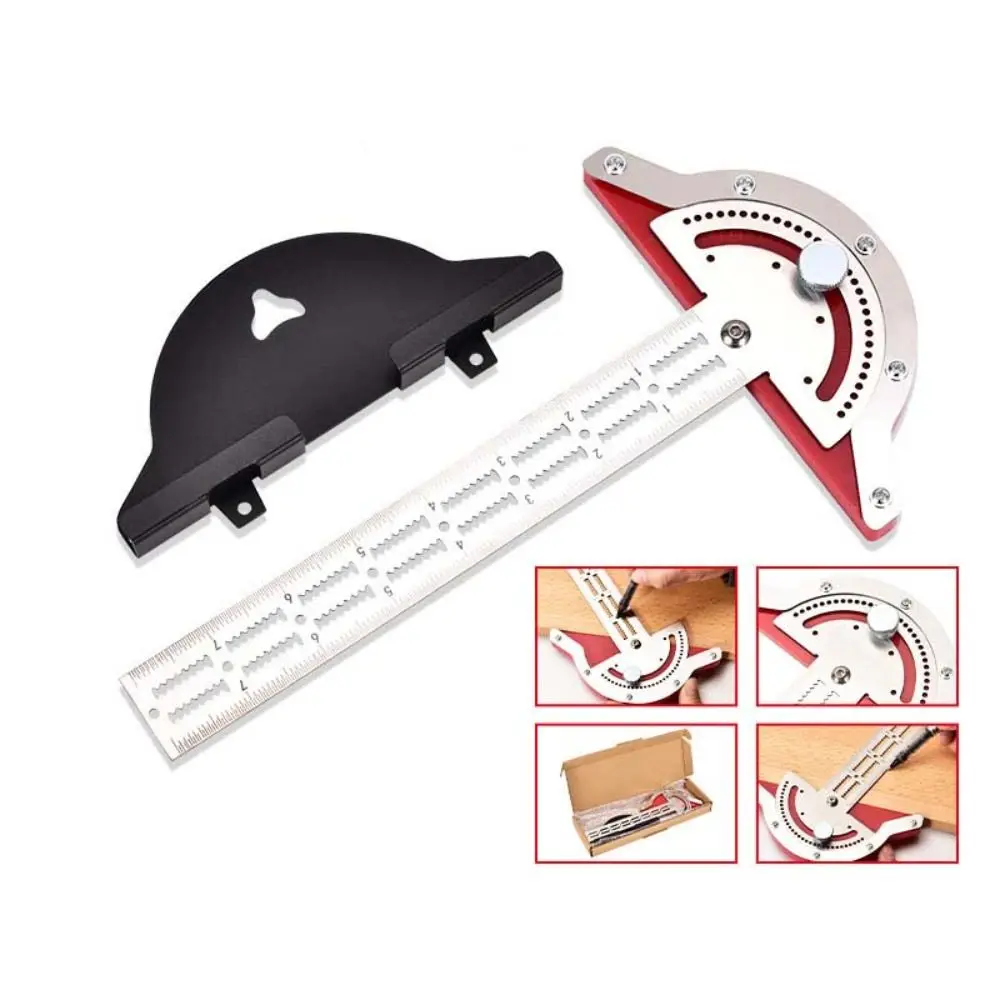 

Portable Accurate Woodworkers Edge Rule 0-70 Degrees Stainless Steel Angle Ruler Durable Sturdy Woodworking Protractor