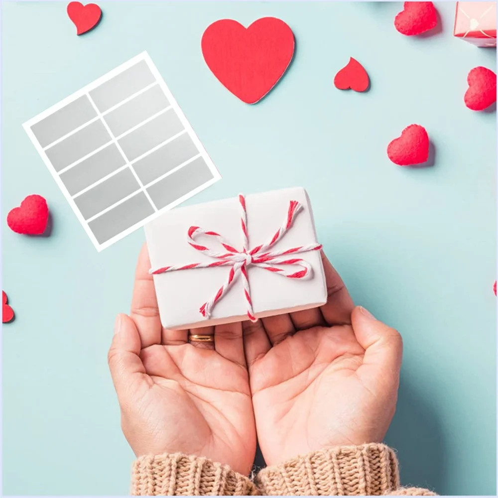 50 Uds. De recuerdos de actividades de fiesta, pegatina de papelería recubierta de película personalizada, tarjeta rascadora de recompensa creativa para recompensas en el aula, nuevo