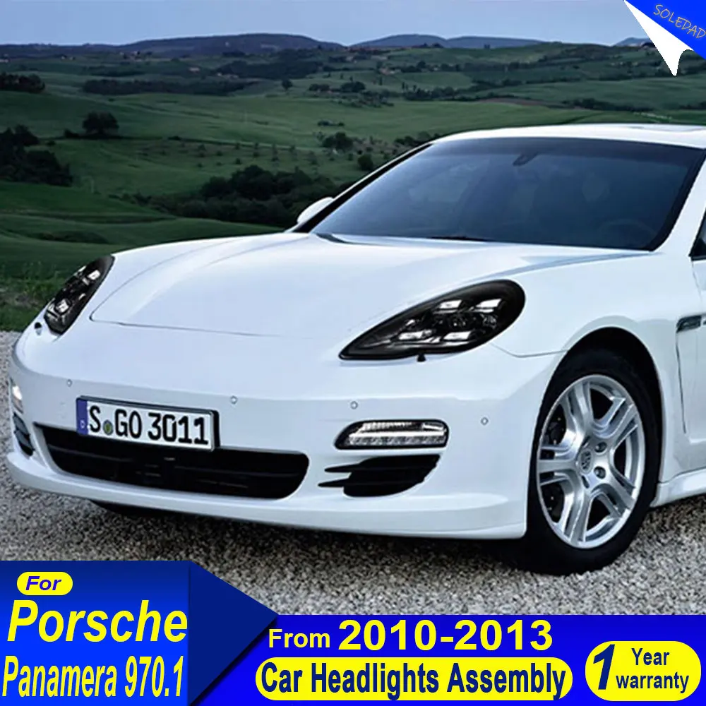 For Porsche Panamera 970.1 2010 2011 2012 2013 Full LED Headlight DRL High Low Beam Matrix  Head Lamp Accessories