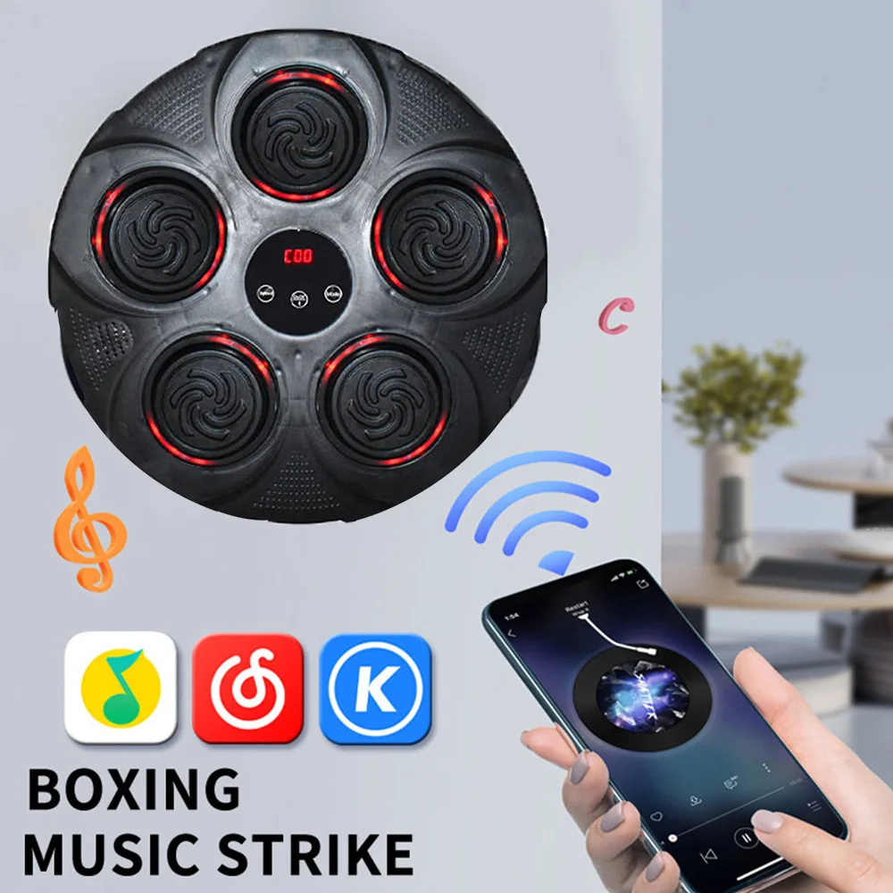 New Smart Music Boxing Machine Adult/Children Sports Fitness Boxing Trainer Home Exercise Response Training Boxing Wall Target