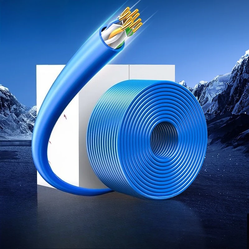 Twisted Pair 100/305m Unshielded 0.57mm Network Cable Oxygen-free Copper Network Cable