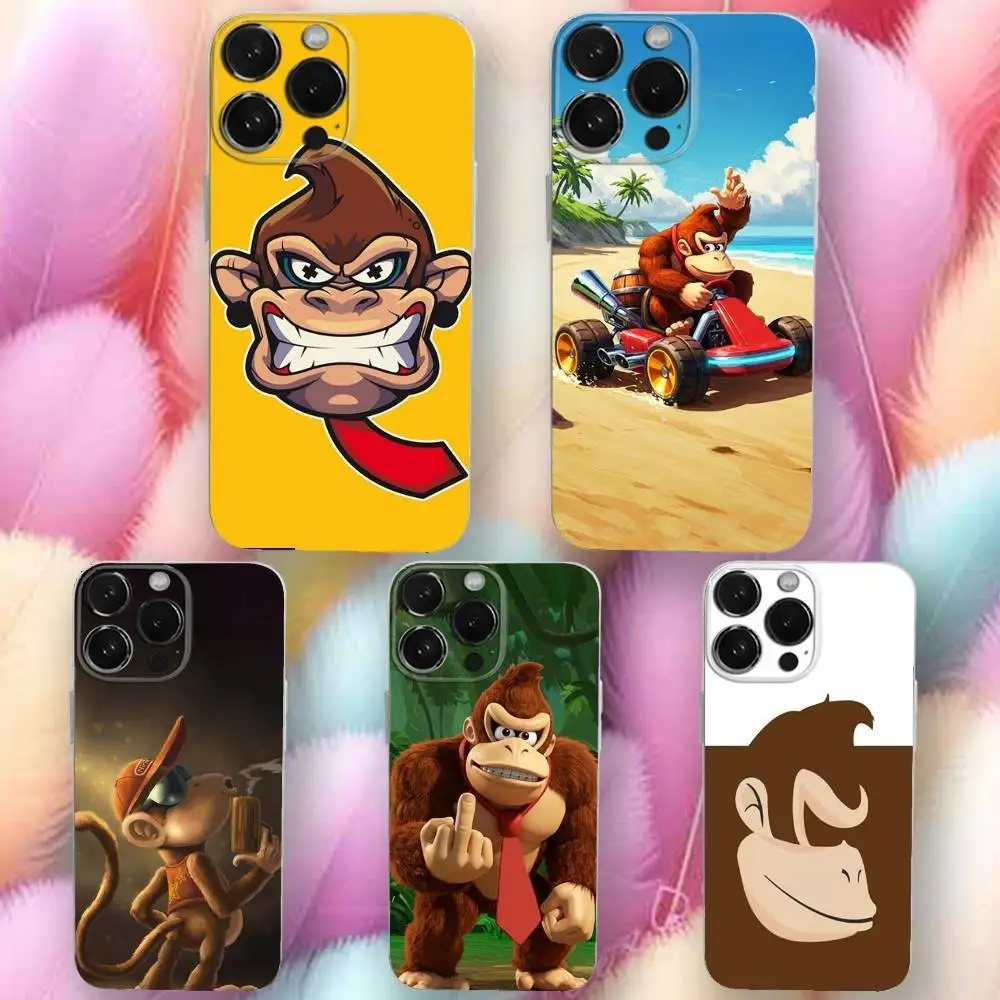 

Game D-Donkeys K-Kongs Phone Case For iPhone 16,se4,15,14,13,12,11 Plus,Pro,Max,XR,XS,X,Plus,SE,Mini Transparent Soft Cover