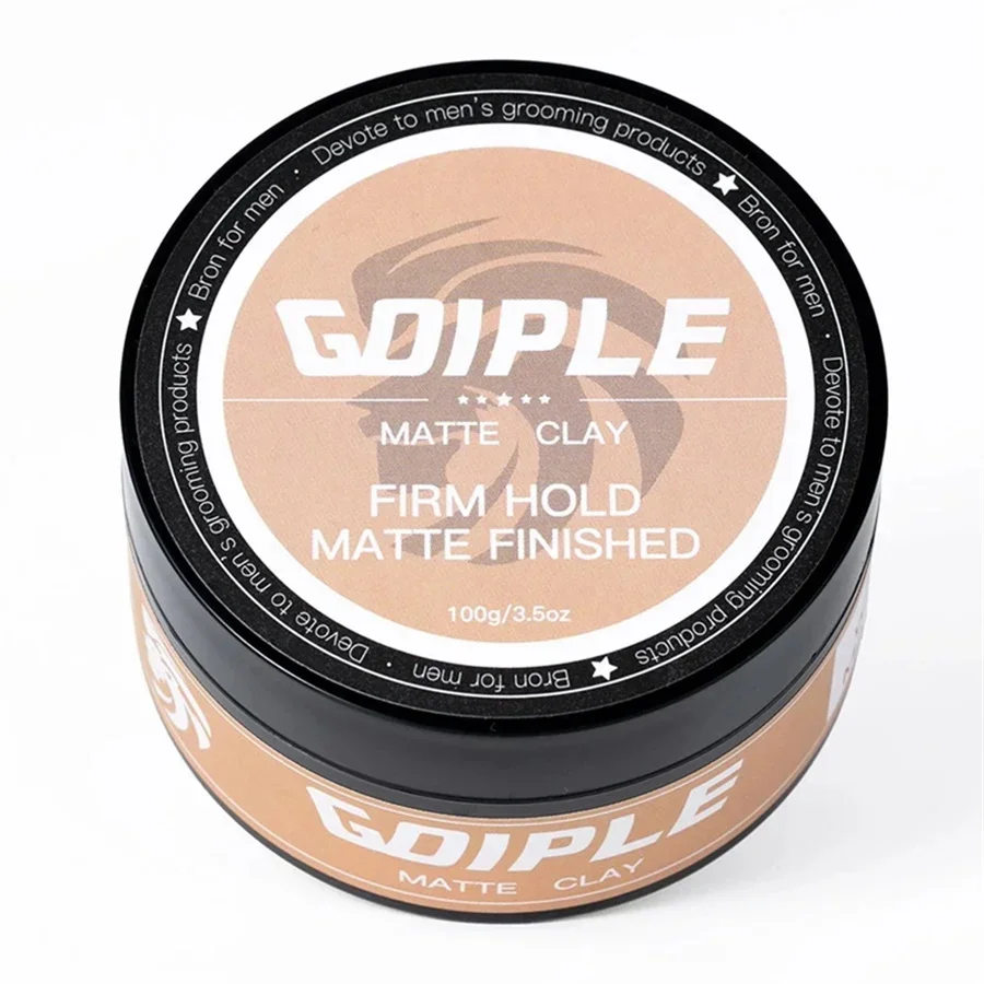 GOIPLE, arcilla mate de sujeción fuerte Para todo el día, cera, acabado mate, molde, crema, estilo Natural, arcilla Para Cabello, Cera Para Cabello, Hombre