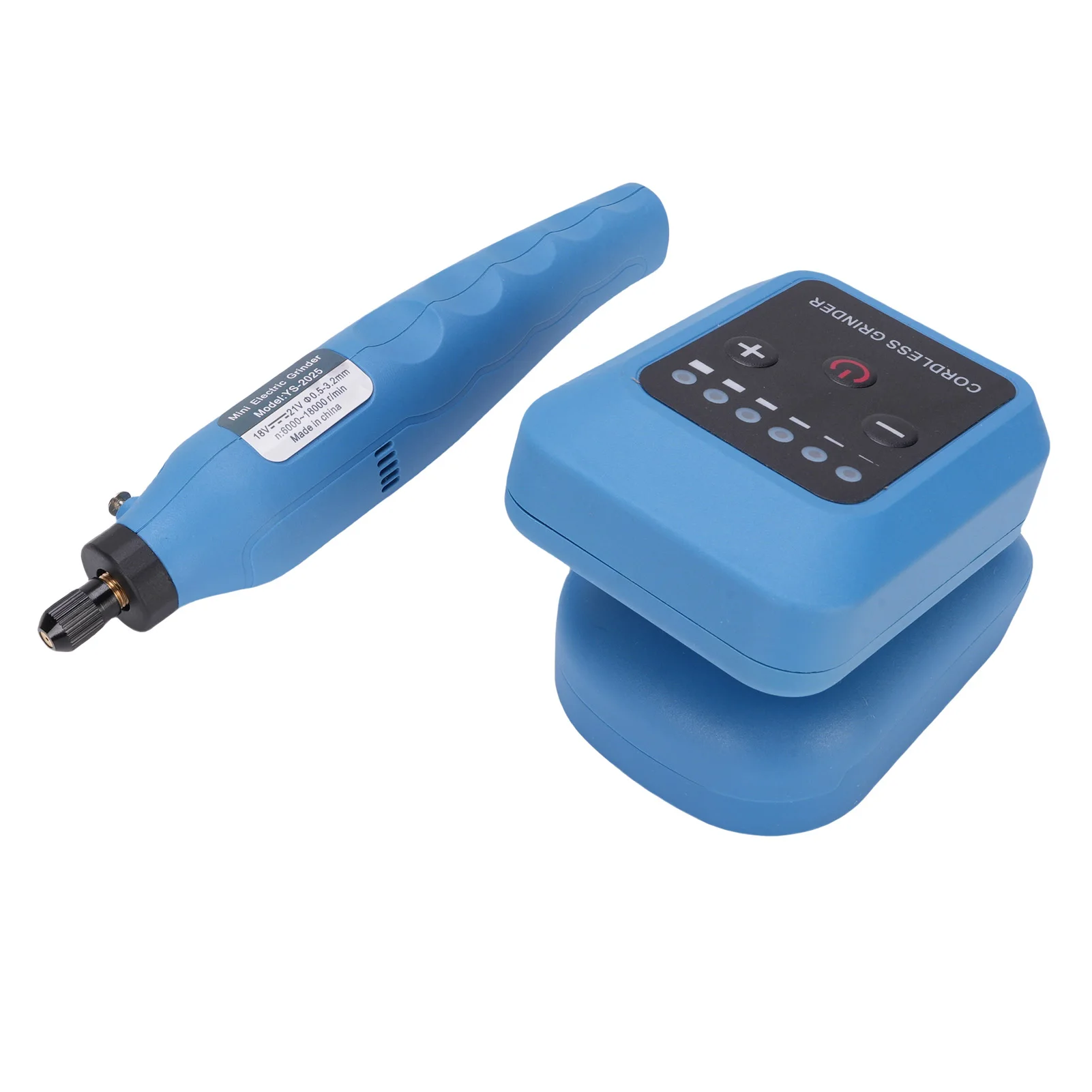 다이 그라인더 6단 속도 18000RPM 충전식 리튬 배터리 다목적 조각 도구 금속 목재 조각 가정 및 자동차 수리용