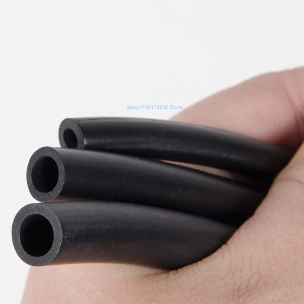 1Meter ID 2mm~32mm Fluorine Rubber Hose FKM Tube Tubing Pipe Acid-base Heat Oil Resistant Fluororubber Tube