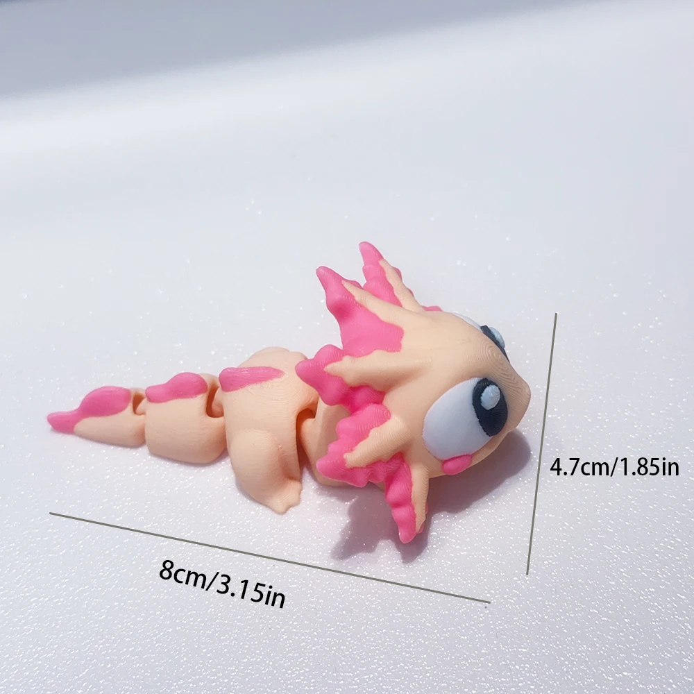 3d Printed Cute And Silly Salamander Models, Plastic Ornaments, Desktop Decorations, Sculpture Ornaments, Holiday Gifts