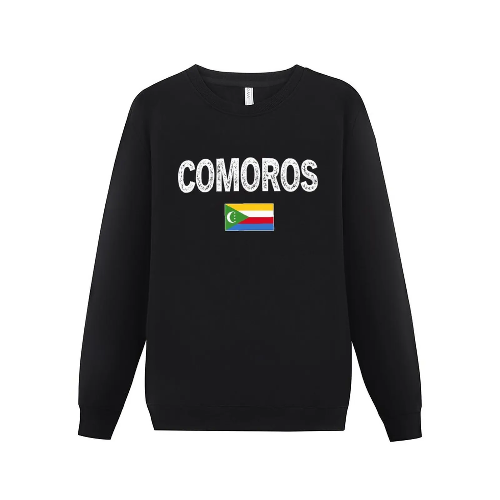 Men Women Hoodies Comoros Flag Emblem Hoodie Pullover Sweatshirts O-Neck Hip Hop Style Cotton Unisex