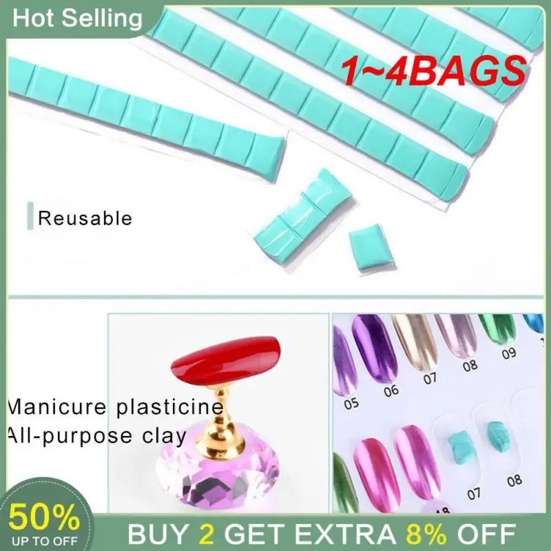 1~4BAGS Practice Tools Fixing Clay Non-toxic Nail Tips Holder Display Display Tips Nail Art Display Must-have Manicure