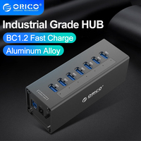 ORICO Aluminum 7 Ports USB 3.0 Hub Multi USB Splitter Dock Station with USB Charge Power for Laptop Accessories MacBook Splitter