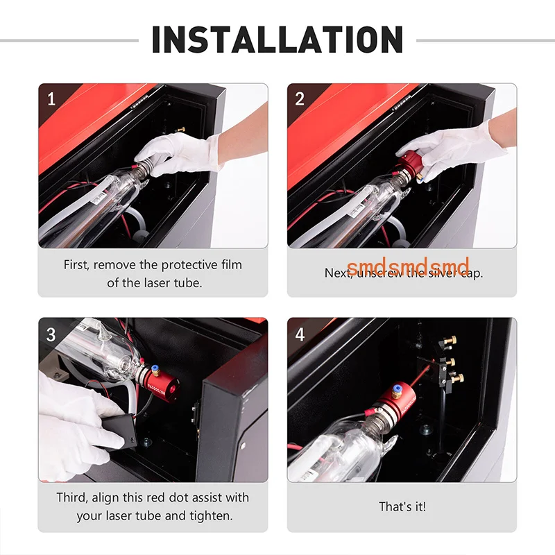 Factory Direct Supply Co2 Laser Beam Visible Guide Alignment Tool Red Light Indicator Only for Yongli Co2 Laser Tube