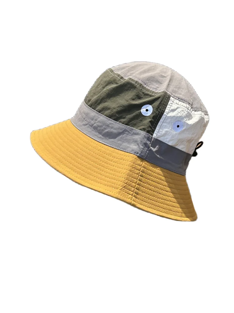 matching sunscreen bucket hat men and women summer quick-drying thin mountaineering hat casual fishing shading basin hat