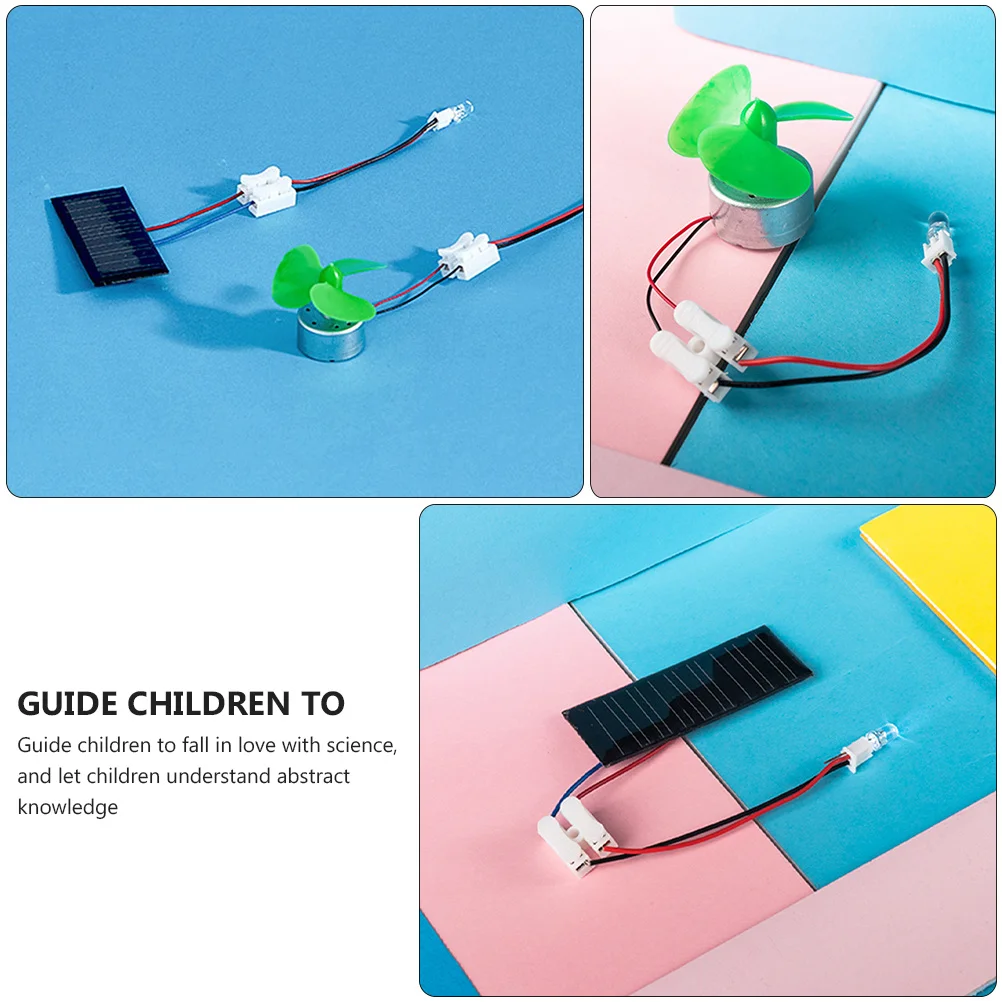 

Kids Science Toy Winds Turbines Solar Generator Students Assemble Kit Project Miniature