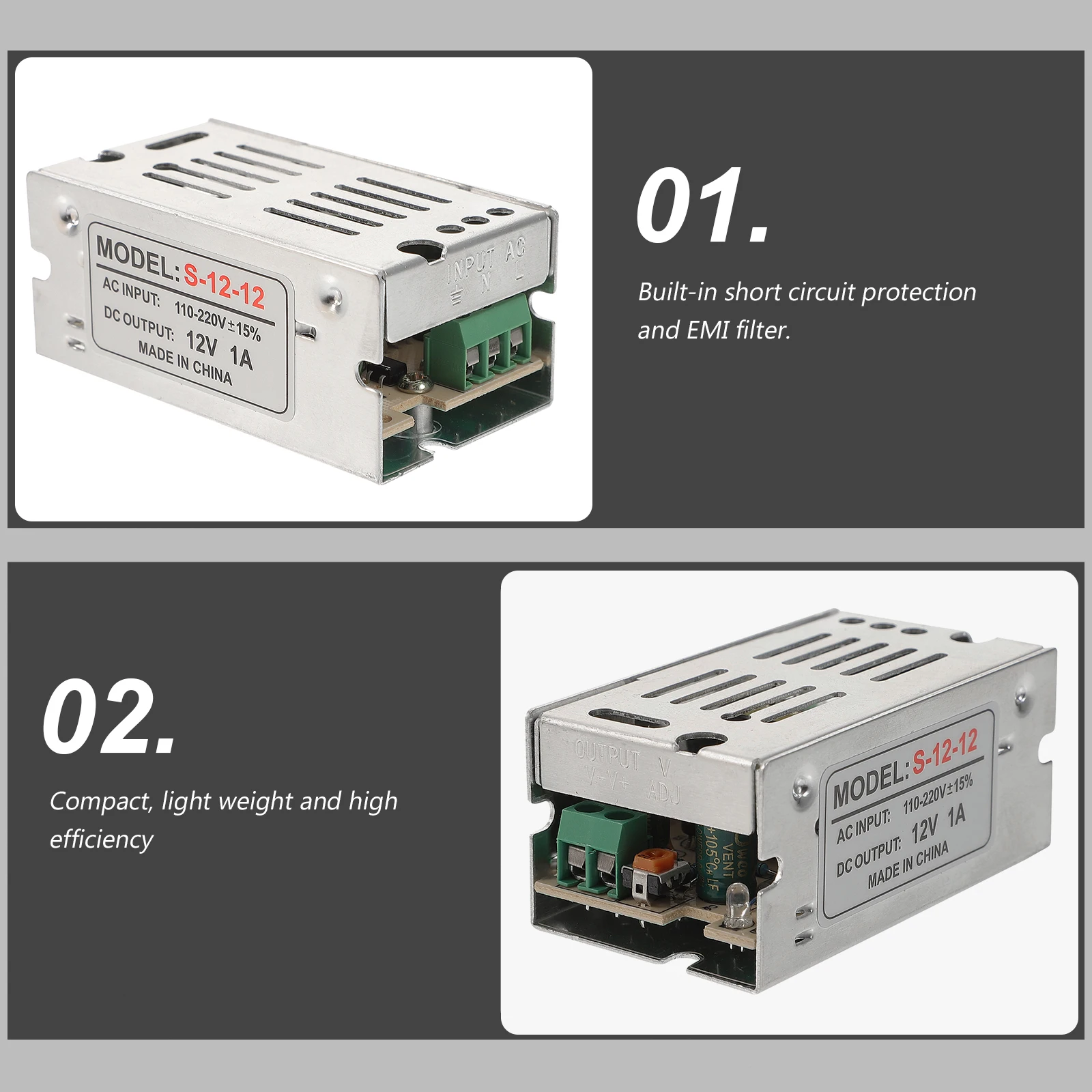 

S-12-12 power 12V 1A power switching power supply
