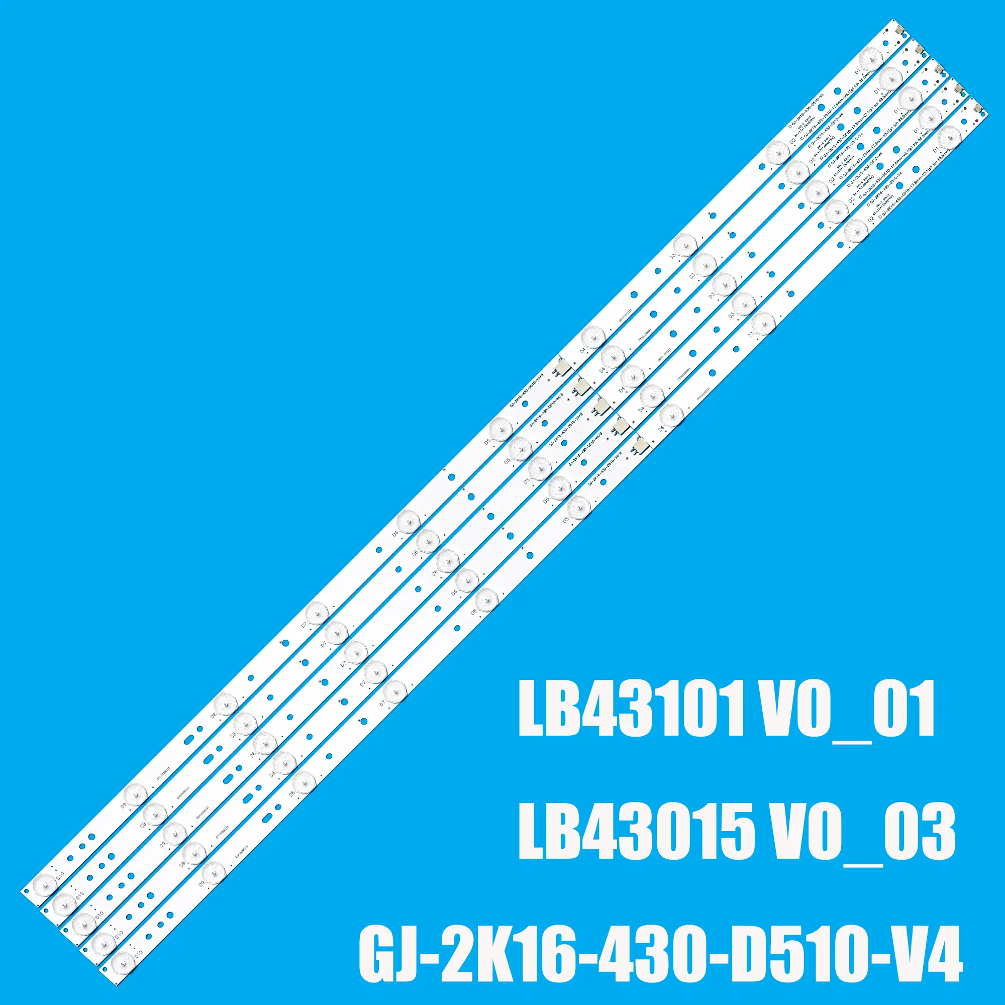 LED Strip Lb43101 LB43015 V0-03 For 43pfs4132 43pft4112 43pfs4112 L42F220B L42P60BD L42F3250B LVF420AUBK 43LH500T TPT430H3