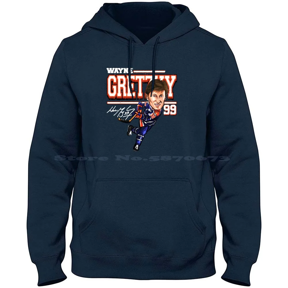 Wayne Gretzky 100% Cotton Hoodie T Shirt Wayne Gretzky 99 Hockey Player Ice Hockey Canadian Indianapolis Los Angeles Edmonton