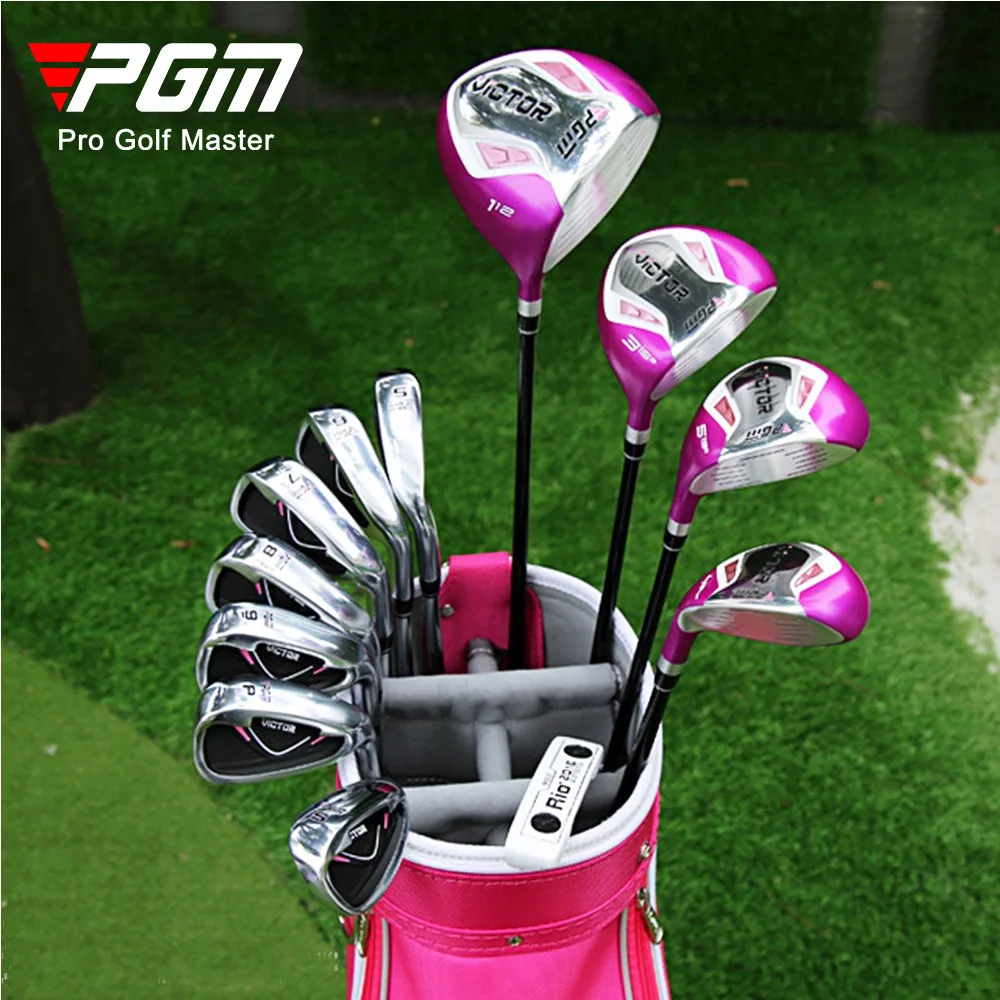 PGM Juego de palos de golf rentable Victor Series de 12 vías para mujer con bolsa de golf