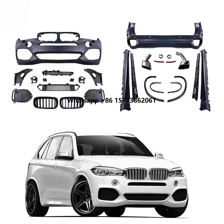 

MT Style Bodykit for X5 F15 Body Kit with Front Bumper Rear Bumper Side Skirts Exhaust Tips Grill
