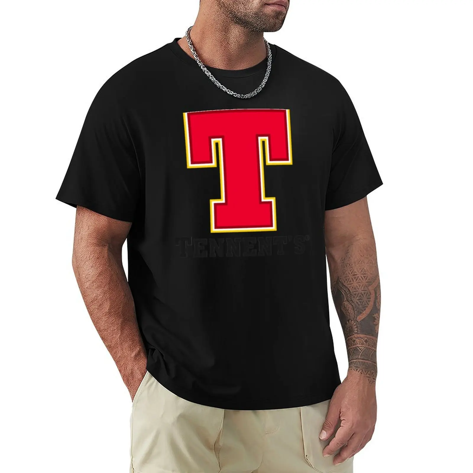 Tennent Lager T-Shirt man graphic t shirt T-Shirt