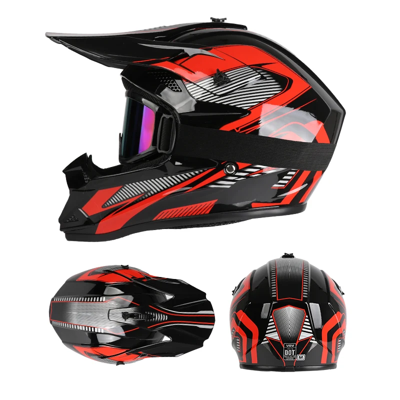 

Профессиональный мотоциклетный внедорожный шлем, персонализированный гоночный велосипед для горного велосипеда, подходящий для мужчин и женщин всех сезонов