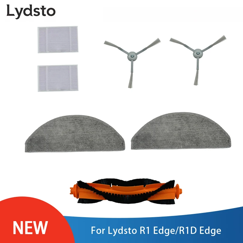 

Оригинальные аксессуары для робота-пылесоса Lydsto R1 Edge/R1D Edge, запасные части, щетка Mian, боковая щетка, фильтр Hepa, ткань для швабры