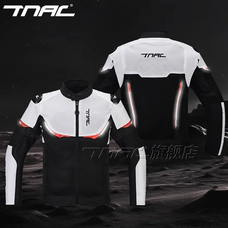 TNAC Motorcycle Jacket Men Winter Breathable Fall Resistant Commuter Jacket Waterproof and Windproof Motorcycle Winter