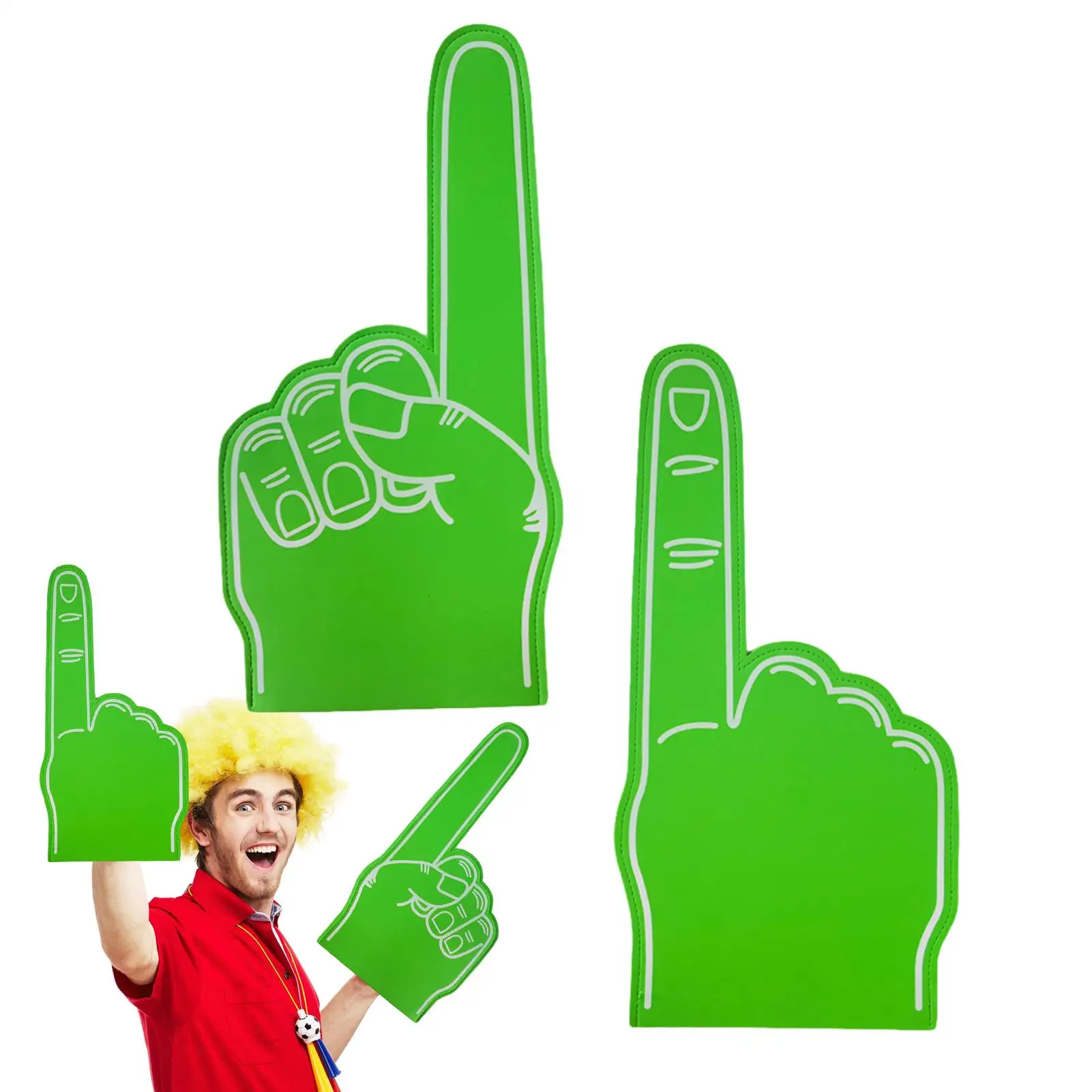 Cheer Up Foam Fingers For Sports Number 1 Cheer On Cheerleading Props Cheering Palm Party Props ﻿