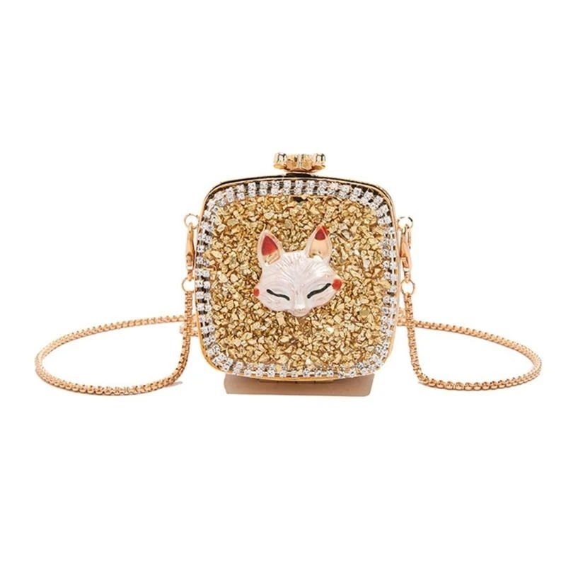 

Women Bag Trendy Shoulder Bag Rhinestones Evening Bag Acrylic Crossbody Bag Chain Bag Glittering Square Bag for Party