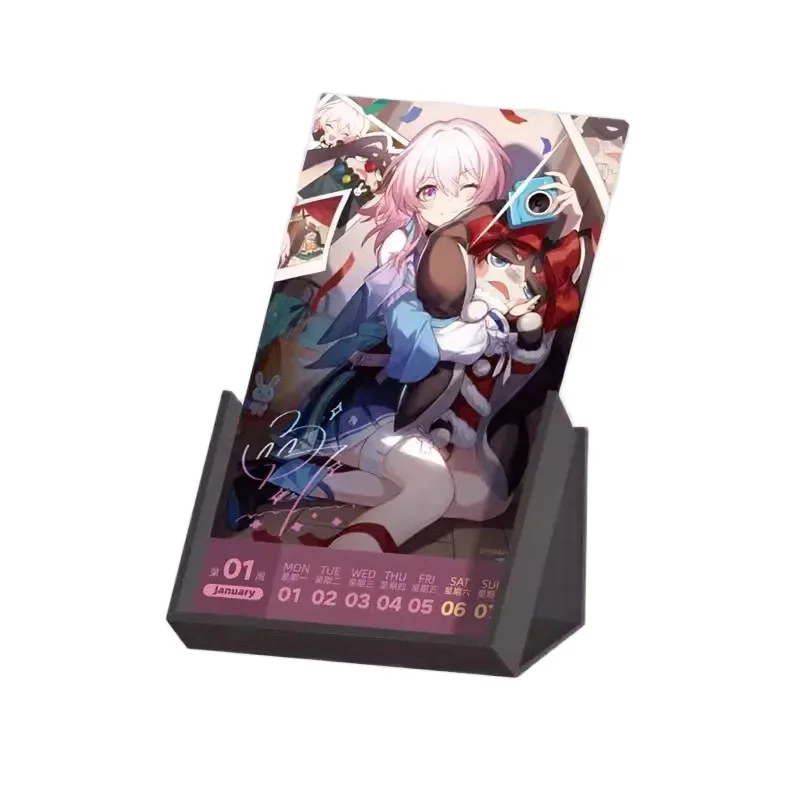 Honkai Star Rail Official Themes Desk Calendar Dan Heng, March 7th Game Characters 2024 Weekly Calendars Cosplay Gift