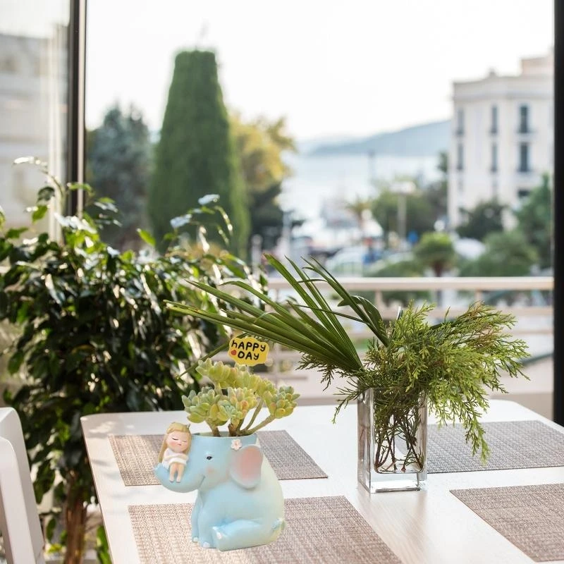 

J78F Elephant Silicone Flower Pot Mold Concrete Mould Pen Holder Resin Mold DIY