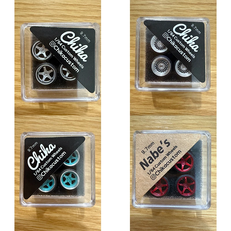 

1/64 Chika Wheel Hub 9.7/8.9/10.5mm Static Model Is Suitable for 1:64 Car Model Modification Accessories