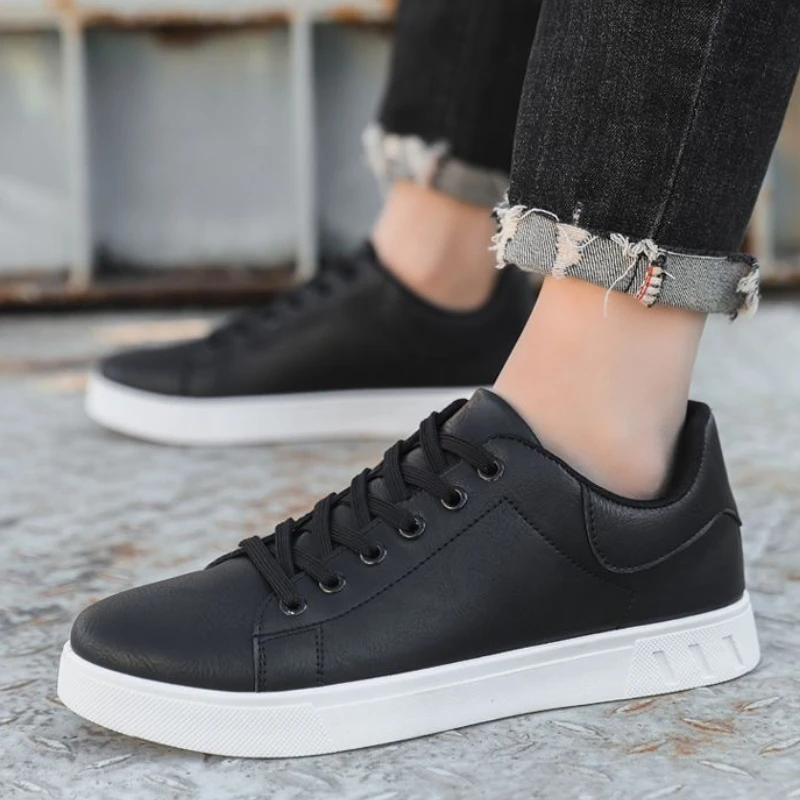 Klassieke Heren Leren Schoenen Lente Zomer Nieuwe Trendy All-Match Platform Casual Schoenen Loafers Britse Leren Sneakers Flats Schoenen