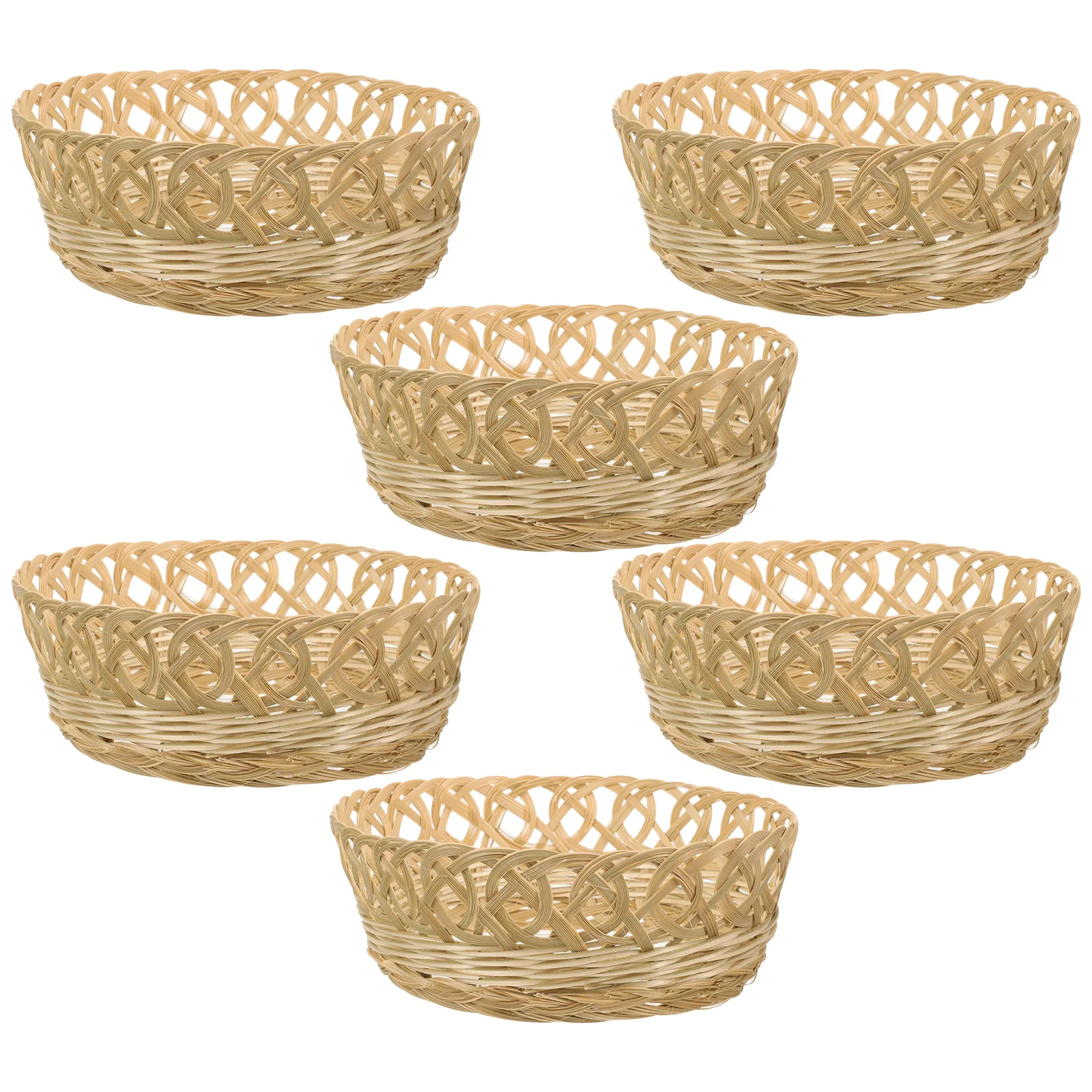 6 Pcs Rings Hat Inner Bowl Bamboo Straw 6pcs Loop Chinese Shaper Insert DIY Plastic Hoop Black Heawear Inside