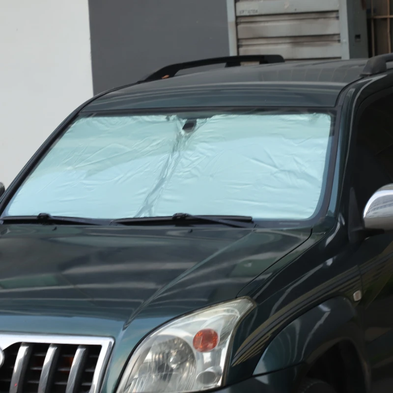 

metyoucar For Toyota Land Cruiser Prado 150 LC150 03-23 Silver Tape Car Front Glass Anti-UV Sunshade Interior Car Accessories