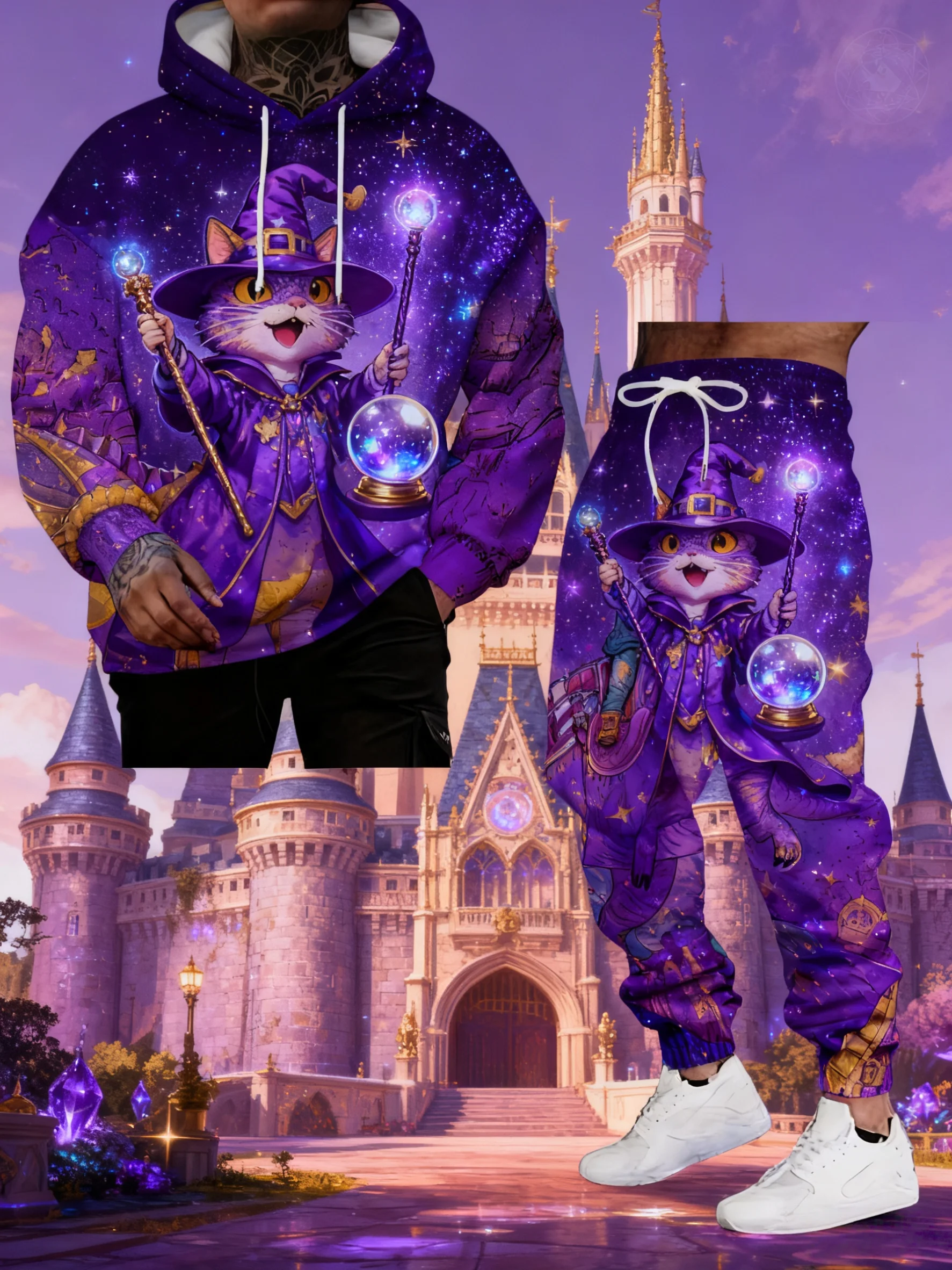 

Popular Cartoon Cat Dinosaur 3d Print Hoodie 2pcs set Men Women Fashion Tracksuit Casual Autumn Clothes Y2k Hoodie jogging Set﻿﻿