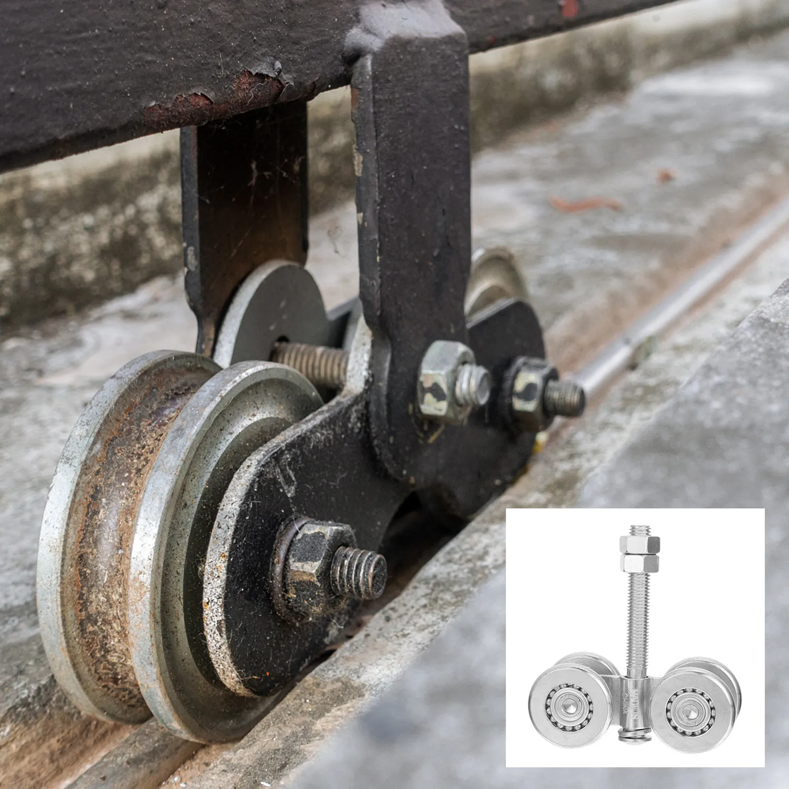 1set-sliding-door-roller-steel-wheel-for-sliding-gate-durable-stable-structure-smooth-running-steel-track-roller