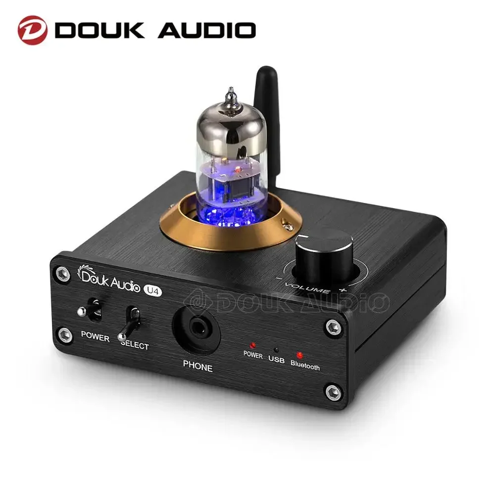 Douk Audio U4 Mini Bluetooth 5.0 Tube Headphone Amplifier USB DAC Stereo Audio Preamp USB Sound Card APTX-LL