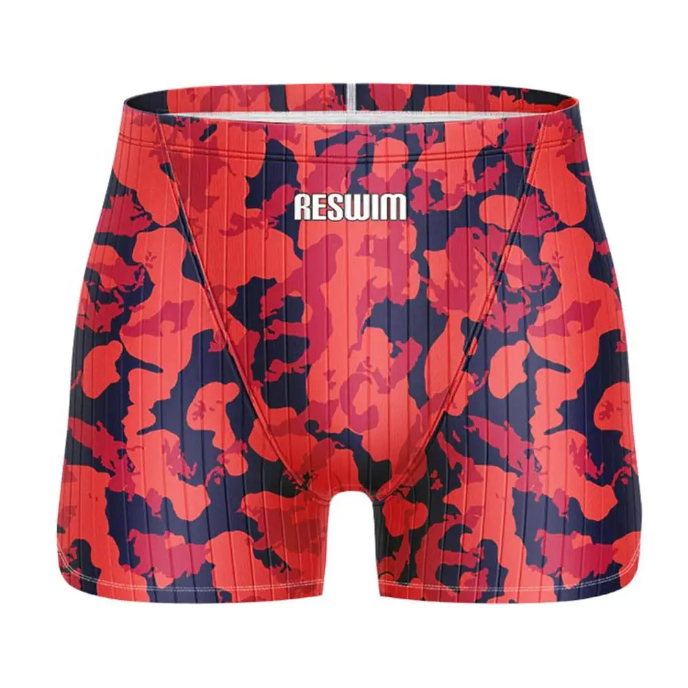 2025 Men's Swim Jammer Swimsuit Athletic Training Racing Swimwear Swimming Trunks For Beach Tights Shorts Quick Dry Bathing Suit image 2