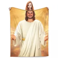 Fernando Alonso Jesus Meme Blankets Velvet Spring Autumn Multi-function Warm Throw Blankets for Bed Bedroom Bedspreads