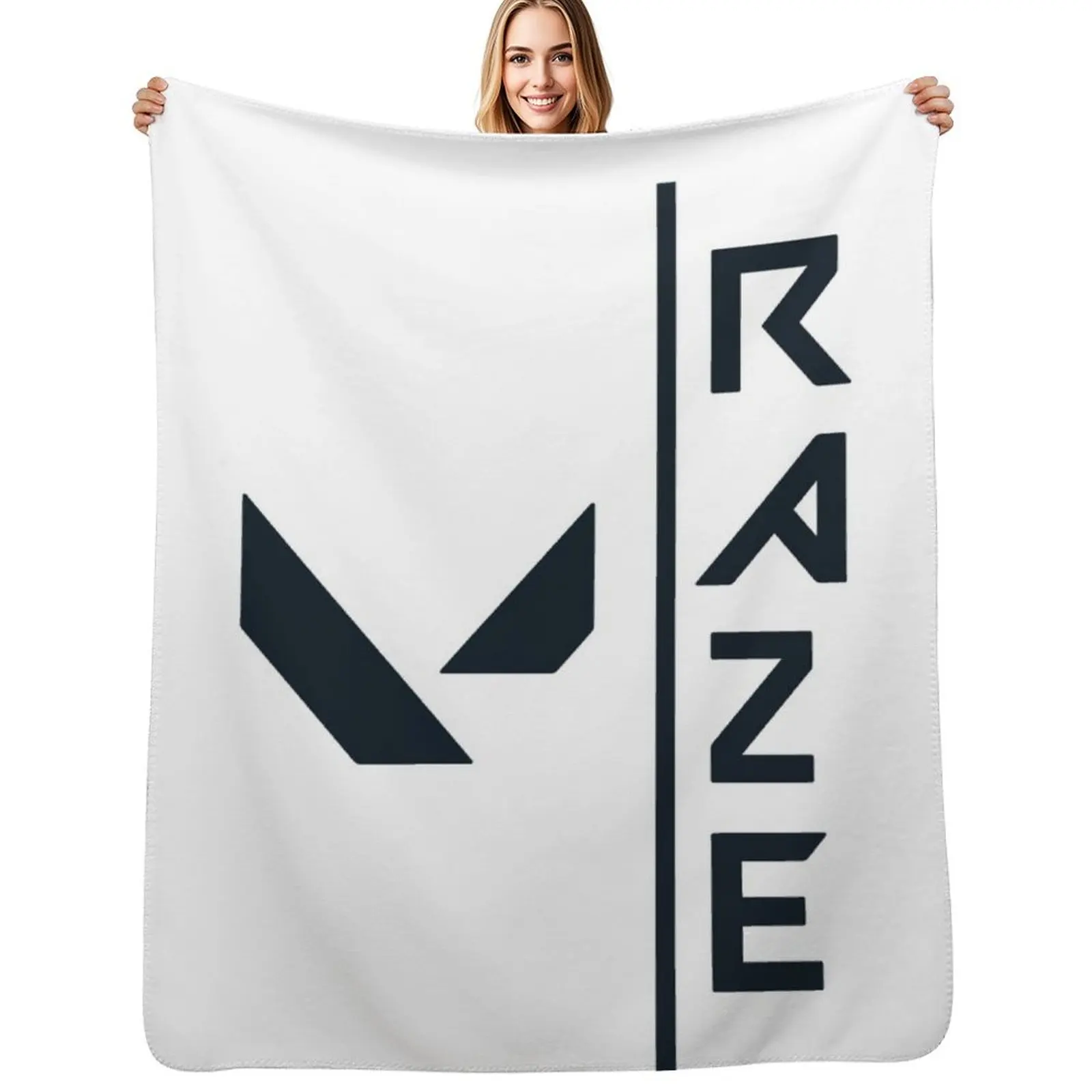 Valorants Raze Throw Blanket Thermal Retros Shaggy wednesday Heavy Sleeping Bag Blankets