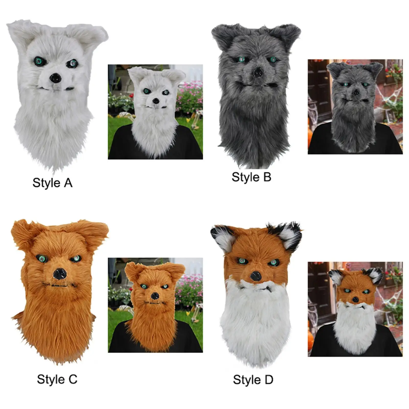 

Маска животного, забавный головной убор для взрослых, костюм, маска, маска на Хэллоуин, косплей для вечеринки, реквизит, фестиваль, карнавал, нарядное платье, представление