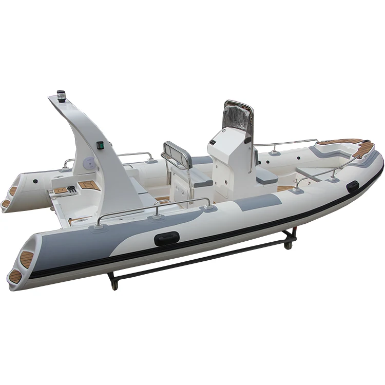 19ft الألياف الزجاجية قارب RIB RIB580C موتور Orca/Hypalon/PVC نفخ جامدة بدن الصيد RIB قارب الغواصين في الهواء الطلق