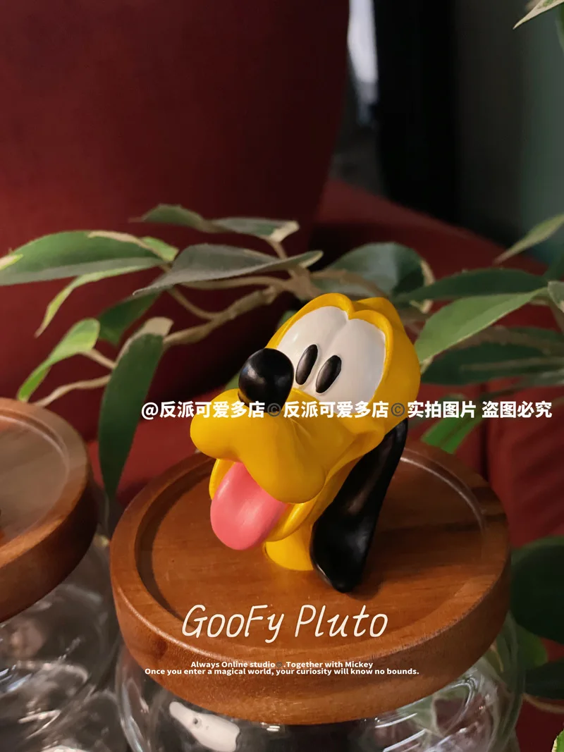 Disney Goofy Pluto Goofy Glass Jar Food Cartoon Storage Box Creative Glass Jar Kawaii Kitchen Supplies Living Goods Storage