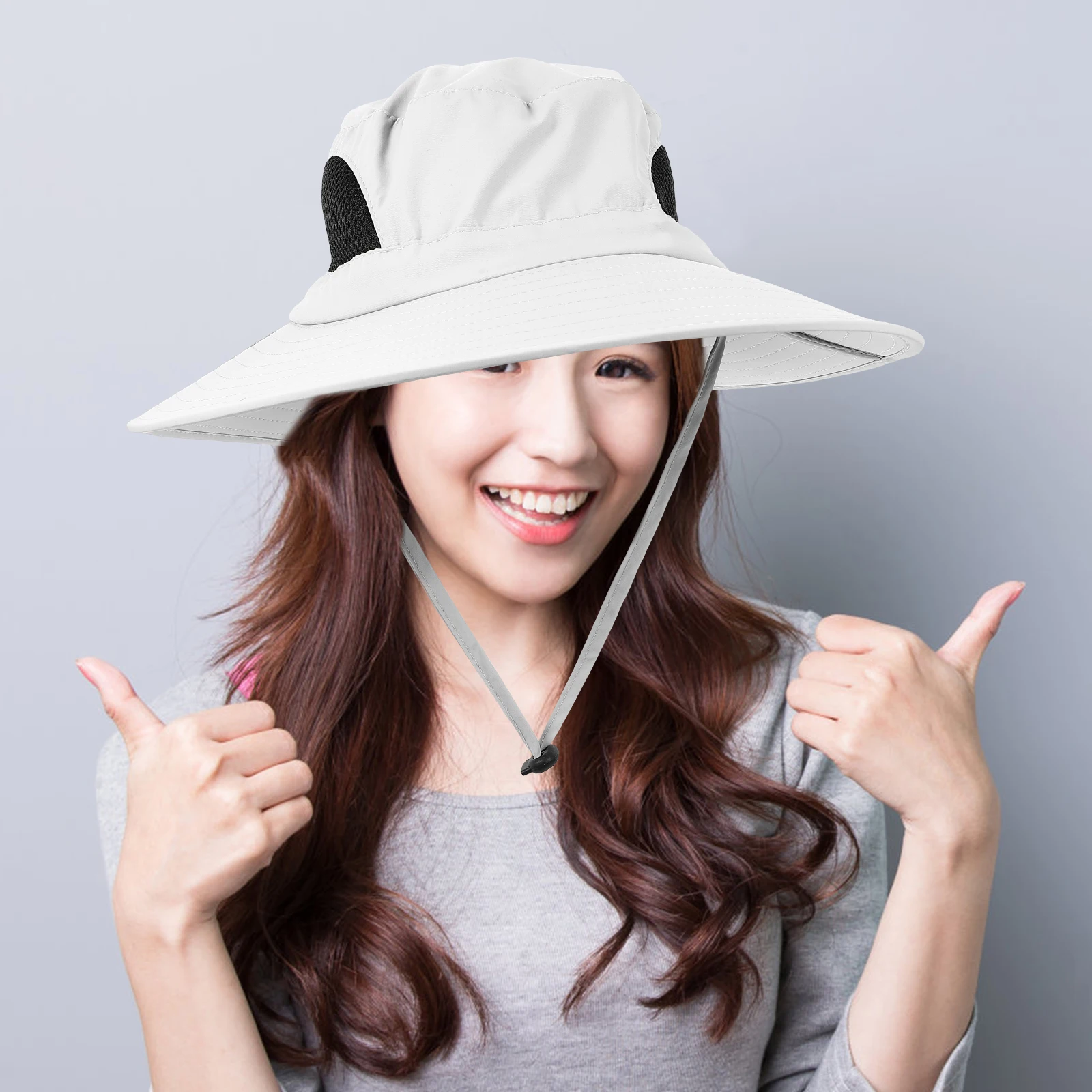 

Sun Protection Bucket Hat Lightweight Foldable Portable UV Proof Breathing Fisherman Cap for Women Gardening Beach Hiking