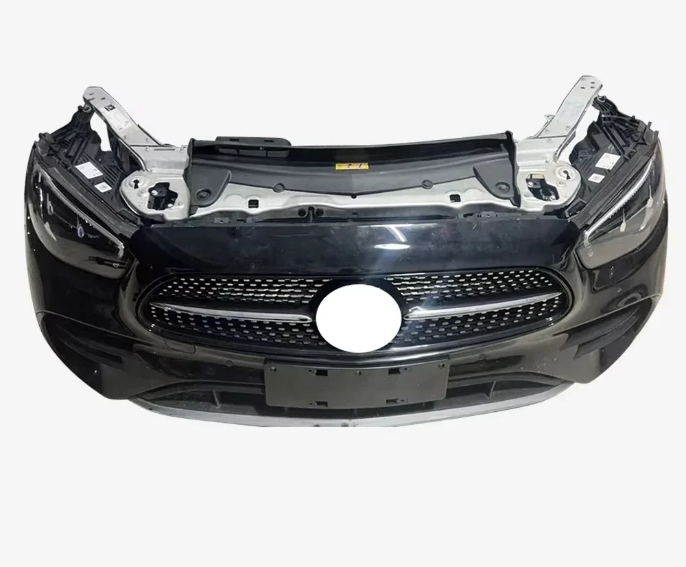 E-Class E350 W213 Front Bumper Grille Radiator Body Kit with New Headlights Plastic Material