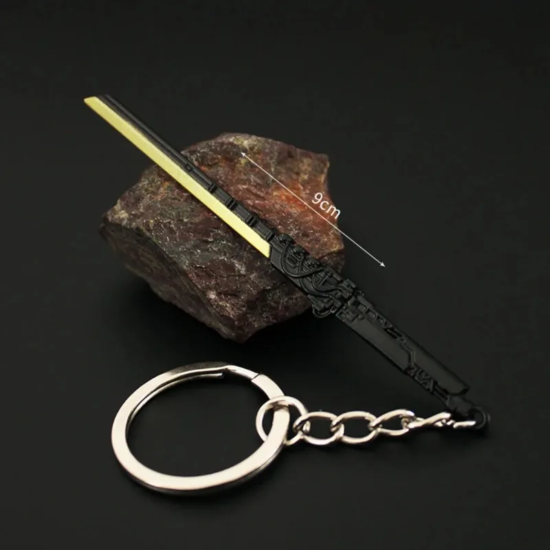 9 سنتيمتر سايبر المفاتيح الحرارية كاتانا تأثيري سبيكة كيرينغ سلاح نموذج السلامة اكسسوارات قلادة حلية عيد ميلاد اللعب هدية الأولاد #3