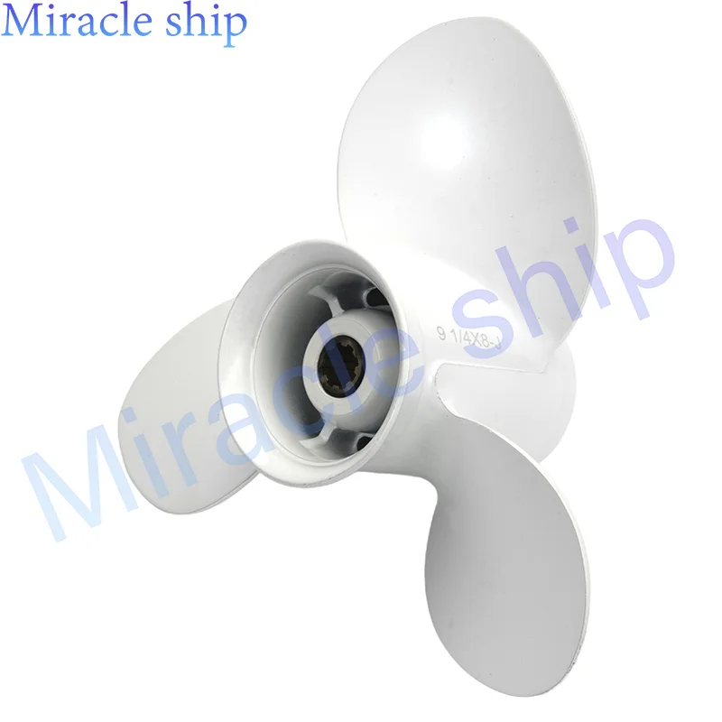 

63V-45947-00-EL подвесной пропеллер 9 1/4*8 для Yamaha 9,9 HP-20HP винт из алюминиевого сплава 3 лопасти 8 зубьев